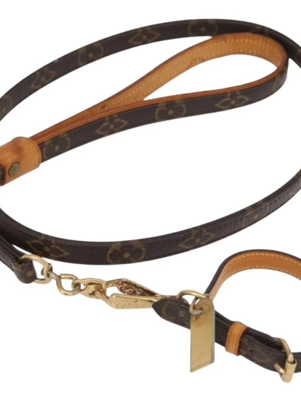 LOUIS VUITTON Less Baxter MM/Collier Baxter XS Leash